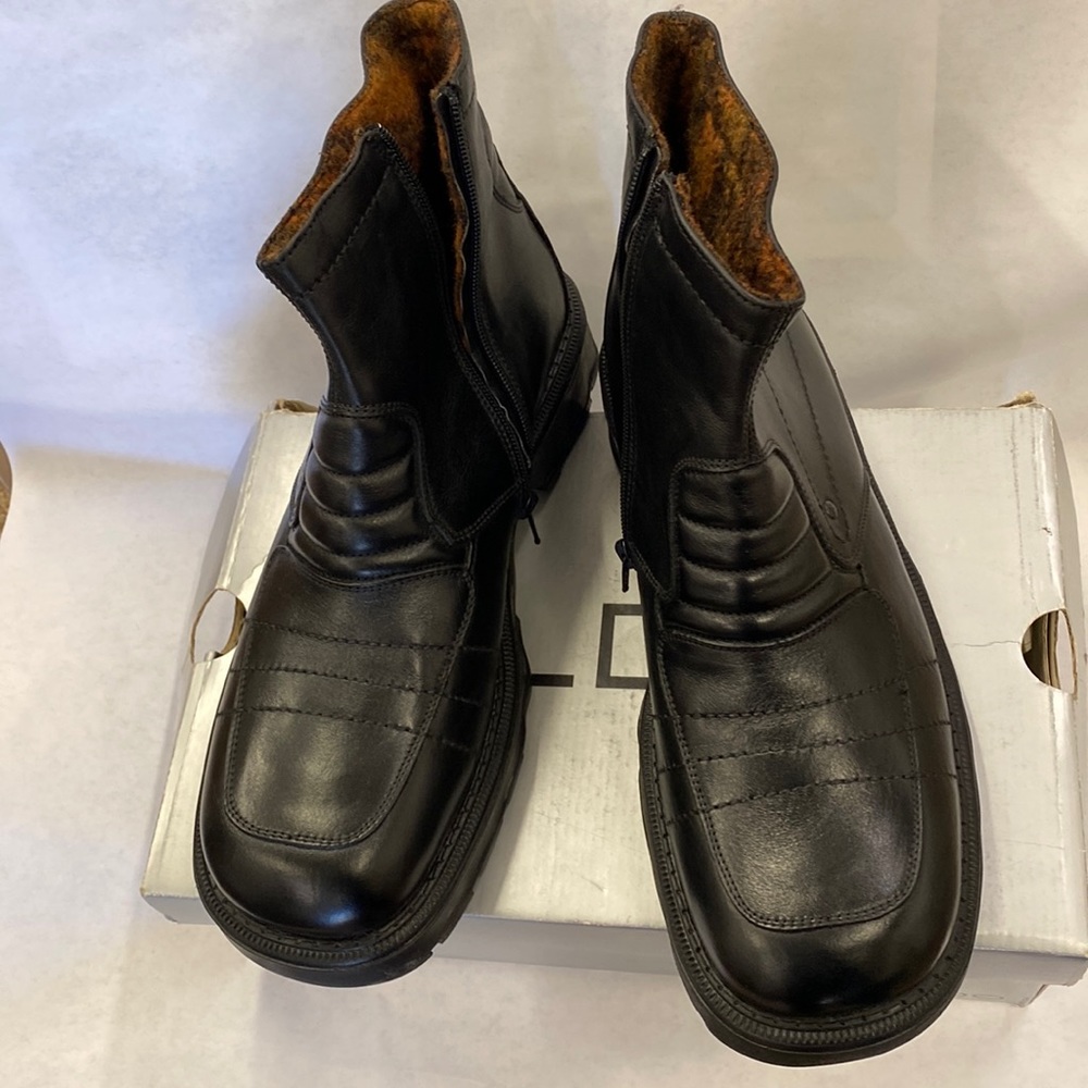New mens zippered ankle boots